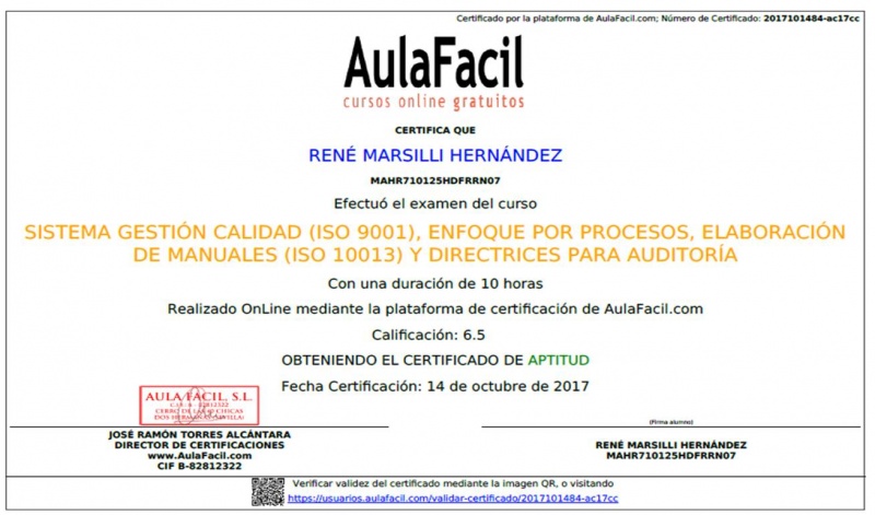 CoAp AulaFácil SGC ISO9001